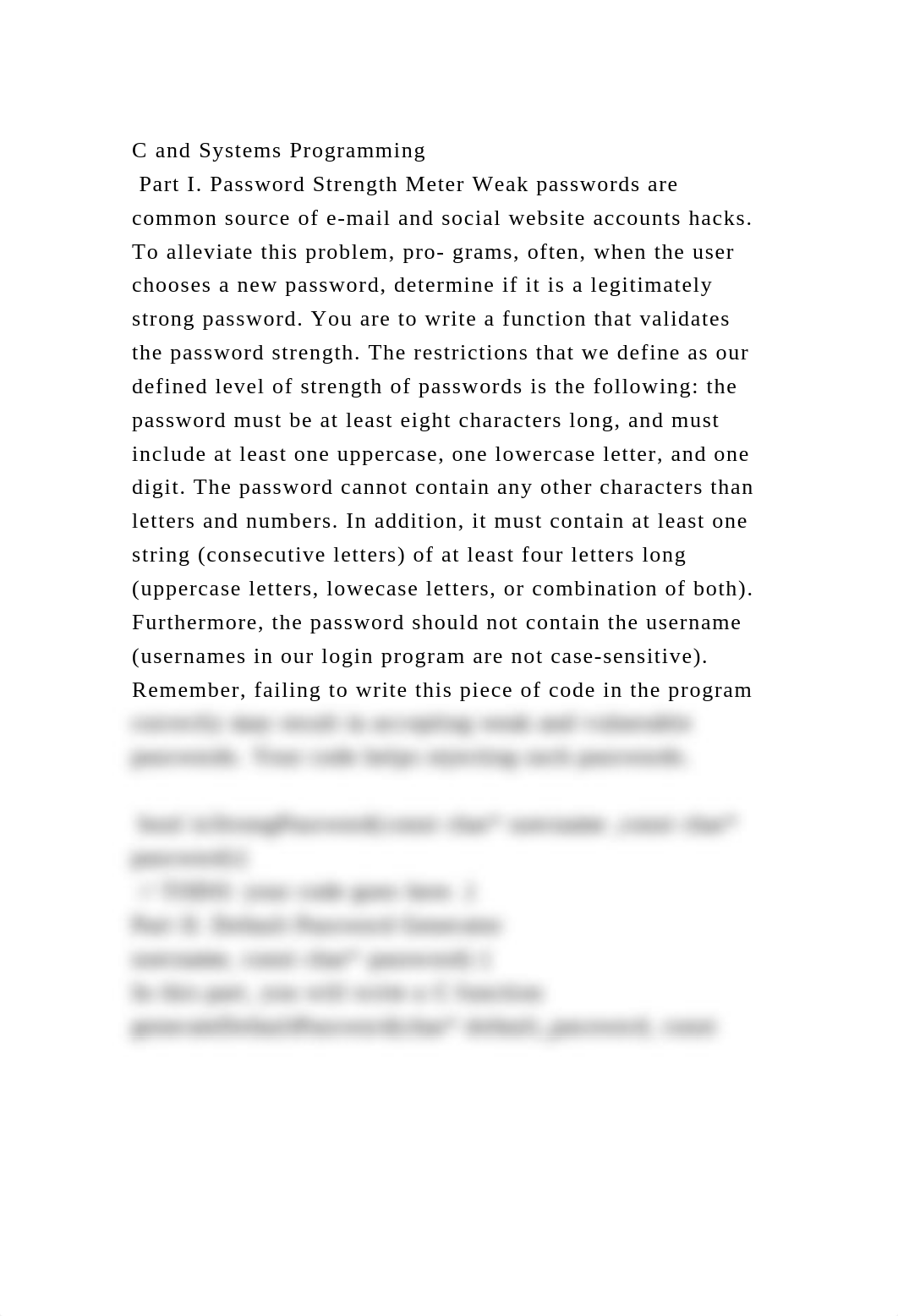 C and Systems Programming Part I. Password Strength Meter Weak pas.docx_ds5rsnmfodq_page2