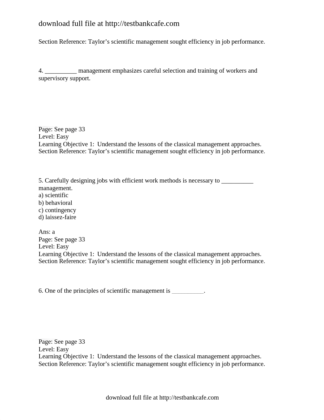 Test Bank for Exploring Management 3rd Edition Schermerhorn_ds5u21vfbmn_page2