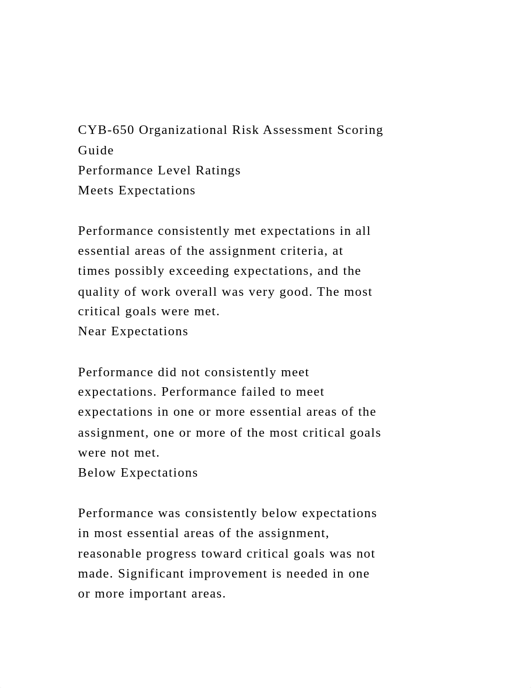 CYB-650 Organizational Risk Assessment Scoring GuidePerformanc.docx_ds62eejpfk6_page2