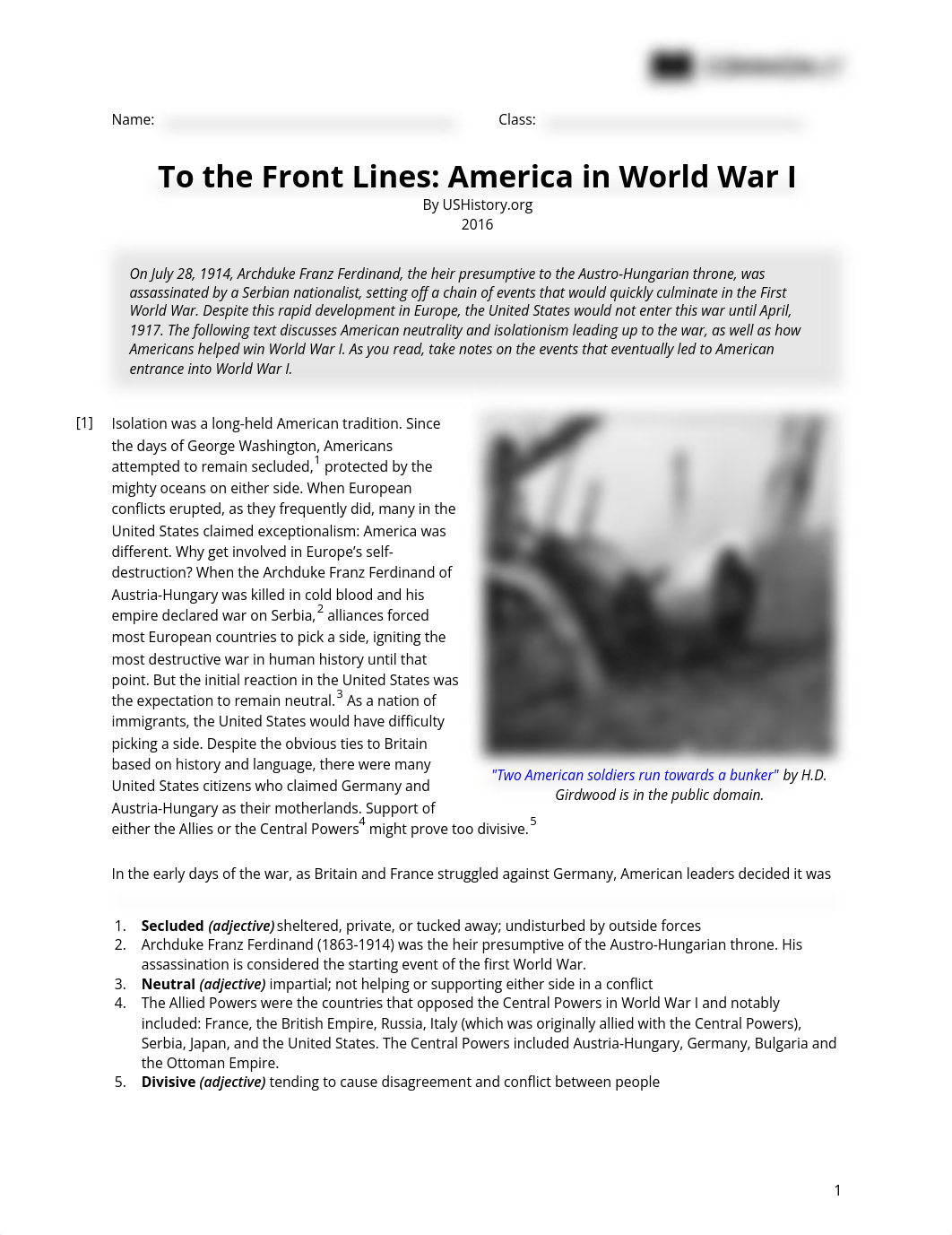 To_the_Front_Lines__America_in_World_War_I-teacher-12.pdf_ds62v5rl524_page1