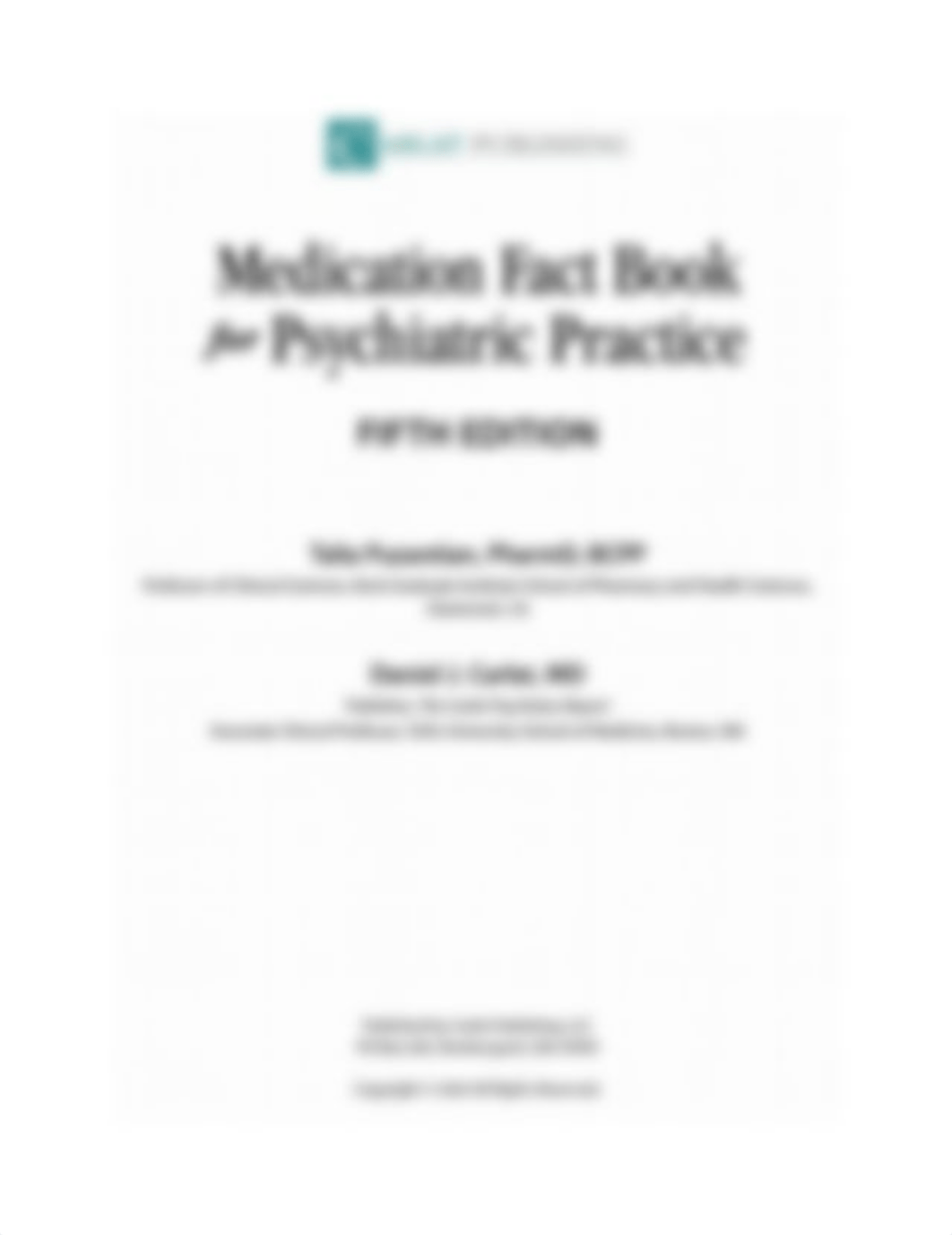 Medication Fact Book for Psychiatric Practice,5th Edition.pdf_ds67q69x1vs_page5