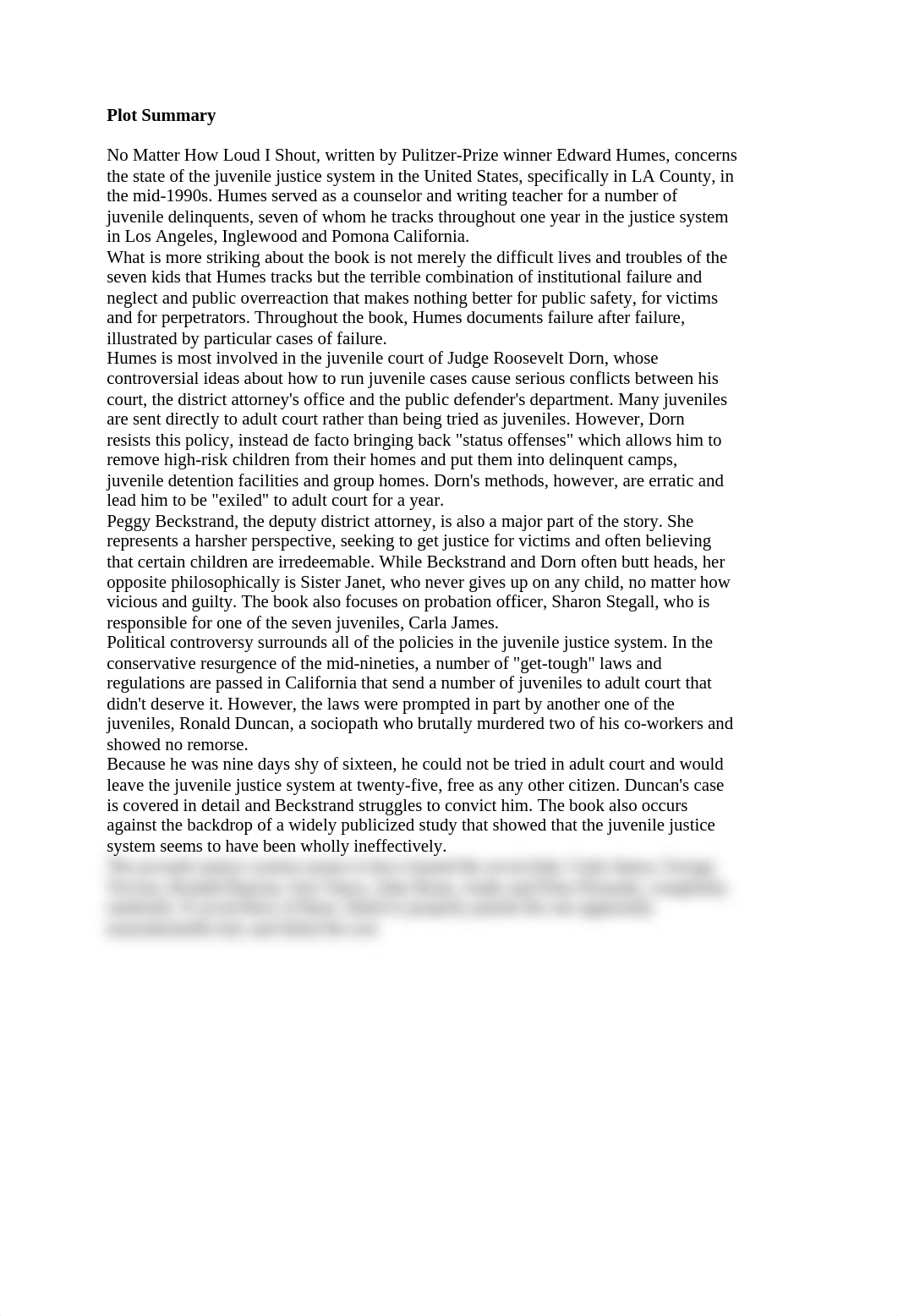 No Matter How Loud I Shout (Chapter Summaries).docx_ds683yjca07_page1