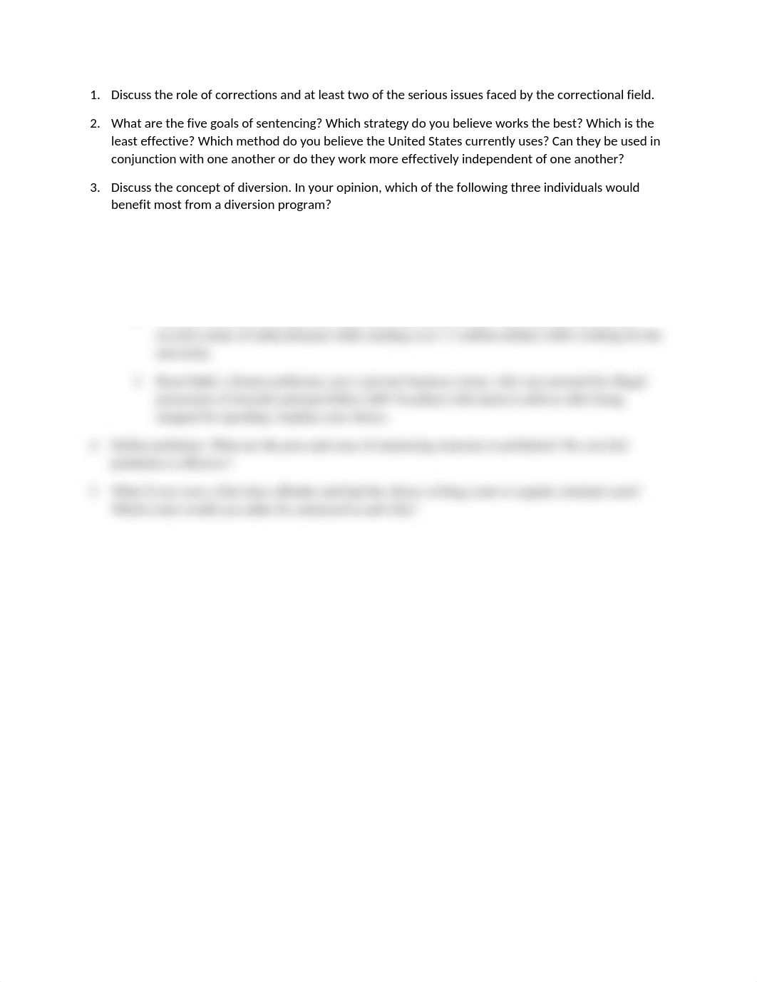 Discuss the role of corrections and at least two of the serious issues faced by the correctional fie_ds6dcsfglr7_page1