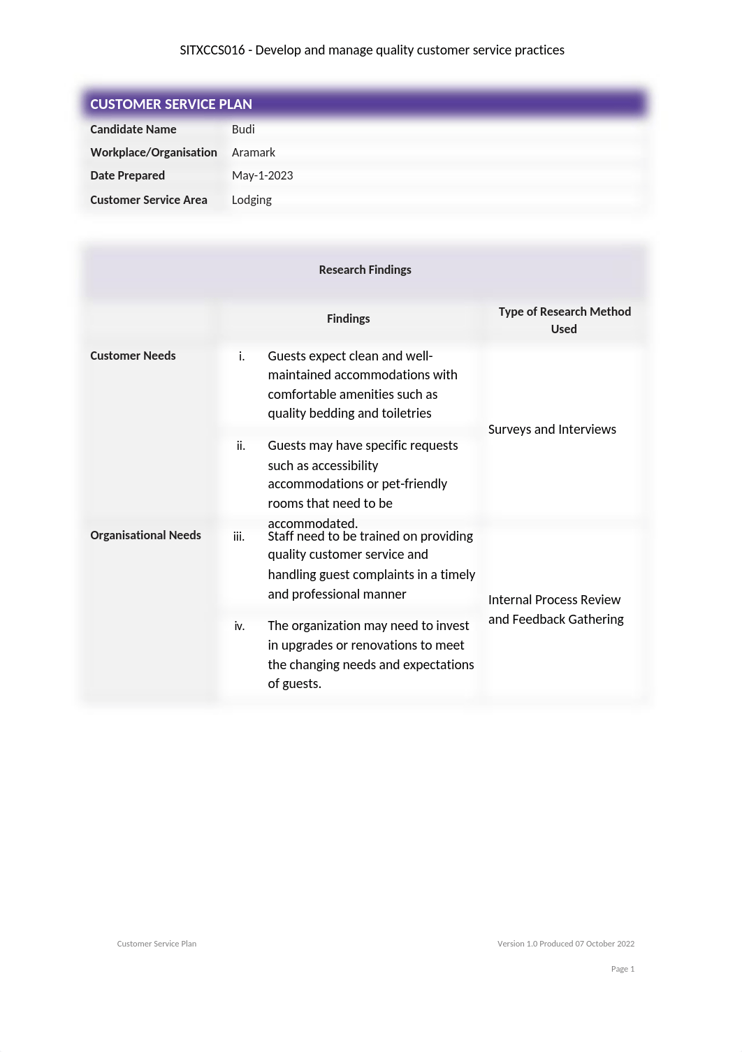 SITXCCS016-Customer-Service-Plan-(Lodging).docx_ds71xqfc7mw_page1