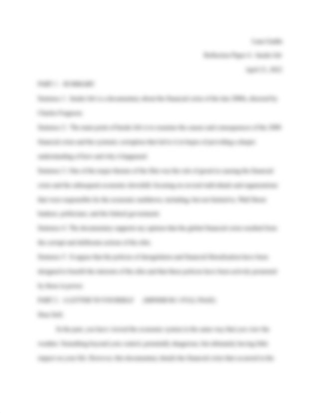 Reflection Paper 4 - Inside Job.docx_ds7mtr3zlhg_page1