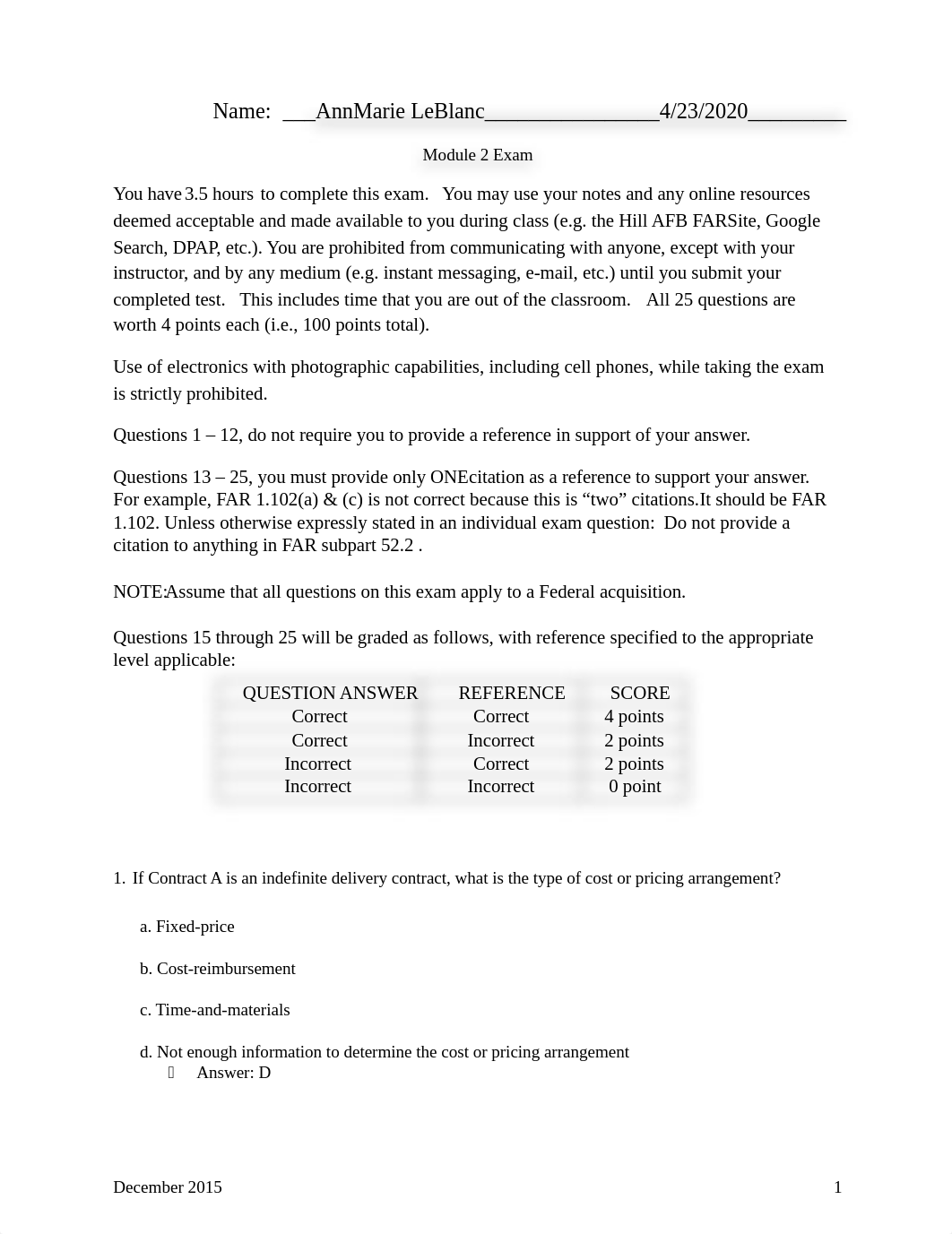 12102015-SCC-CON090-Module 2 Exam AnnMarie LeBlanc.docx_ds85t6xwd0z_page1
