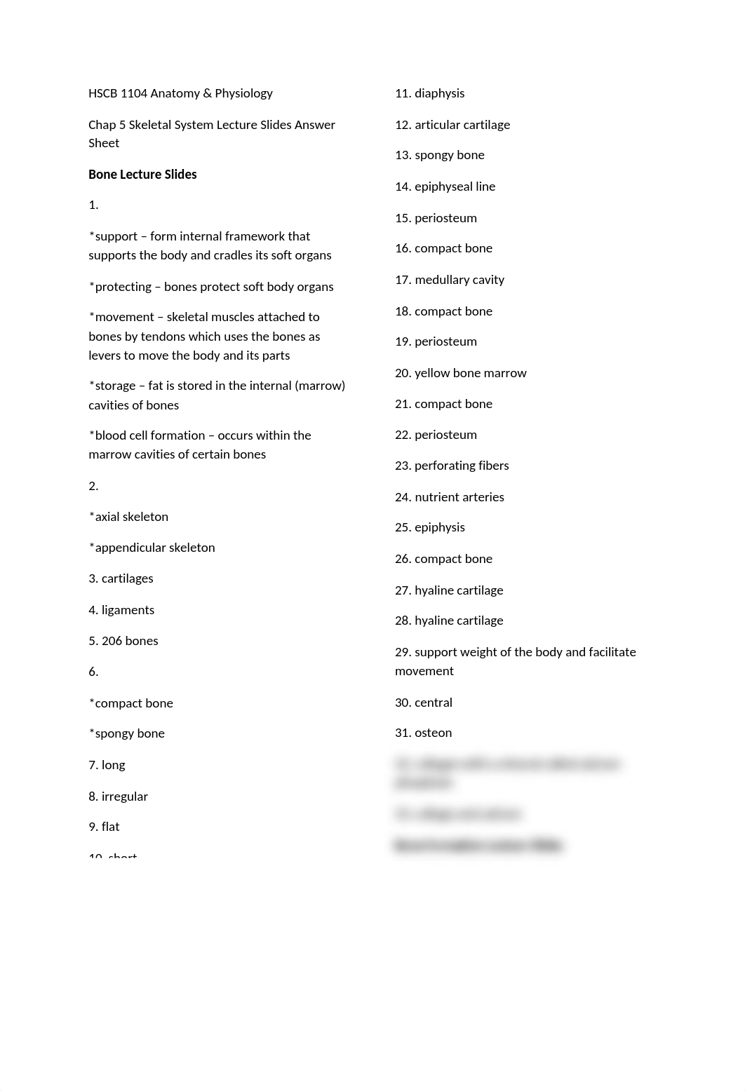 Chapter 5 Skeletal System Lecture Slides Answer Sheet.docx_ds8ifl3m34x_page1