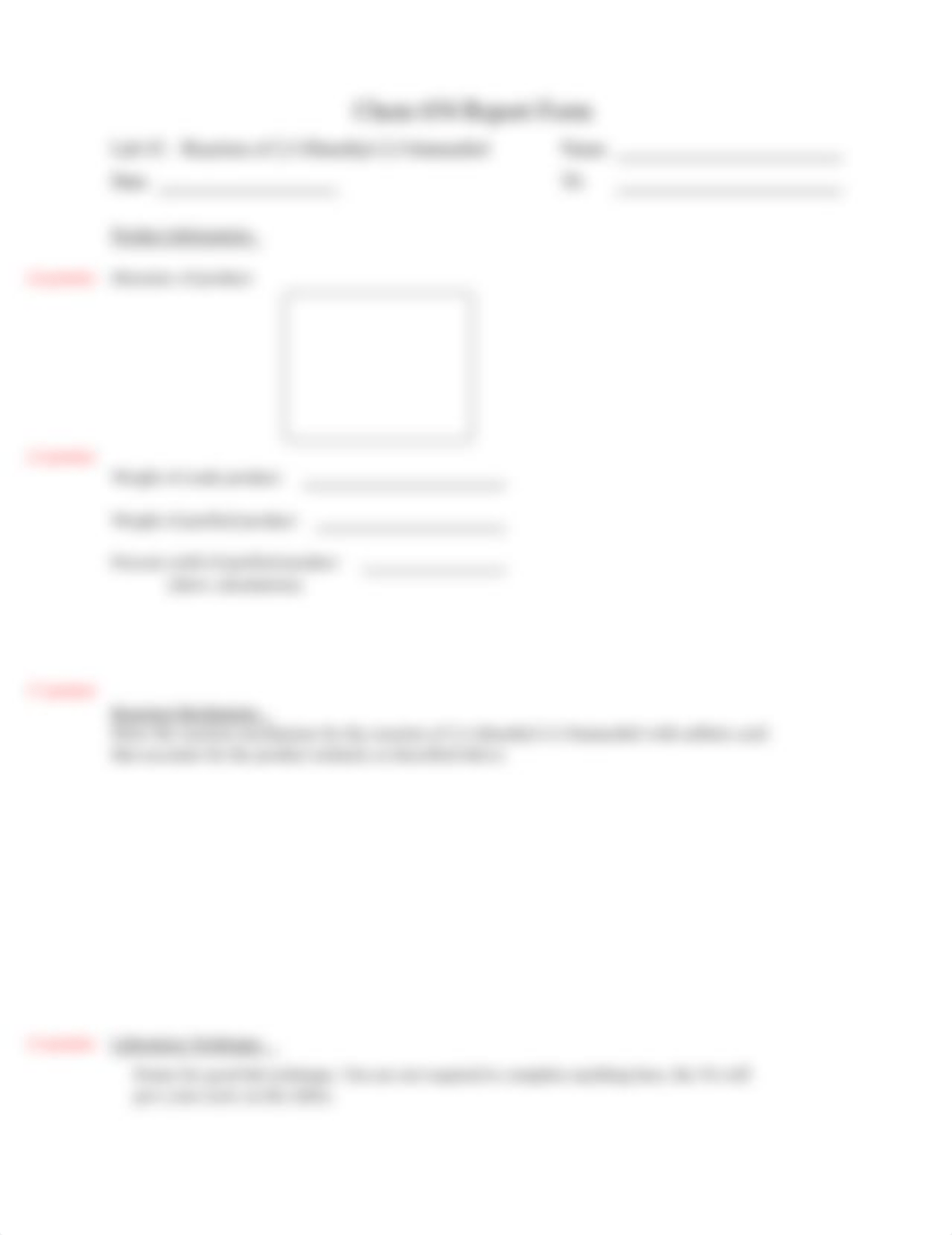 Chem 654_Lab 2 Reaction of Dimethylbutanediol Report .pdf_ds8qe40y9c4_page2