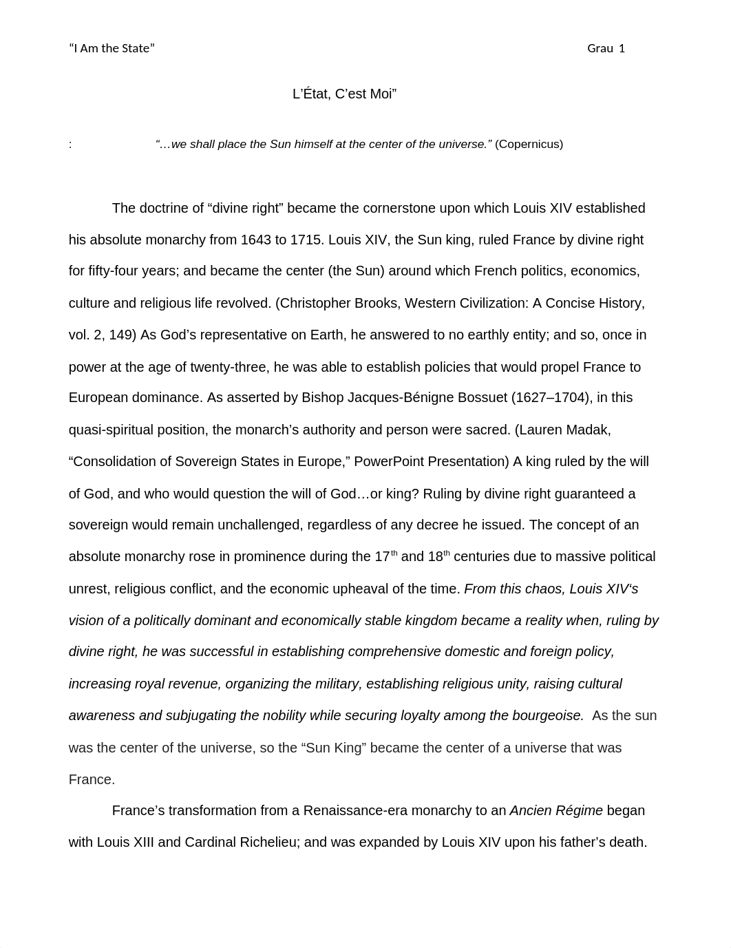 Essay 3 Louis XIV ^0 Absolutism.docx_ds8xpujvf37_page1