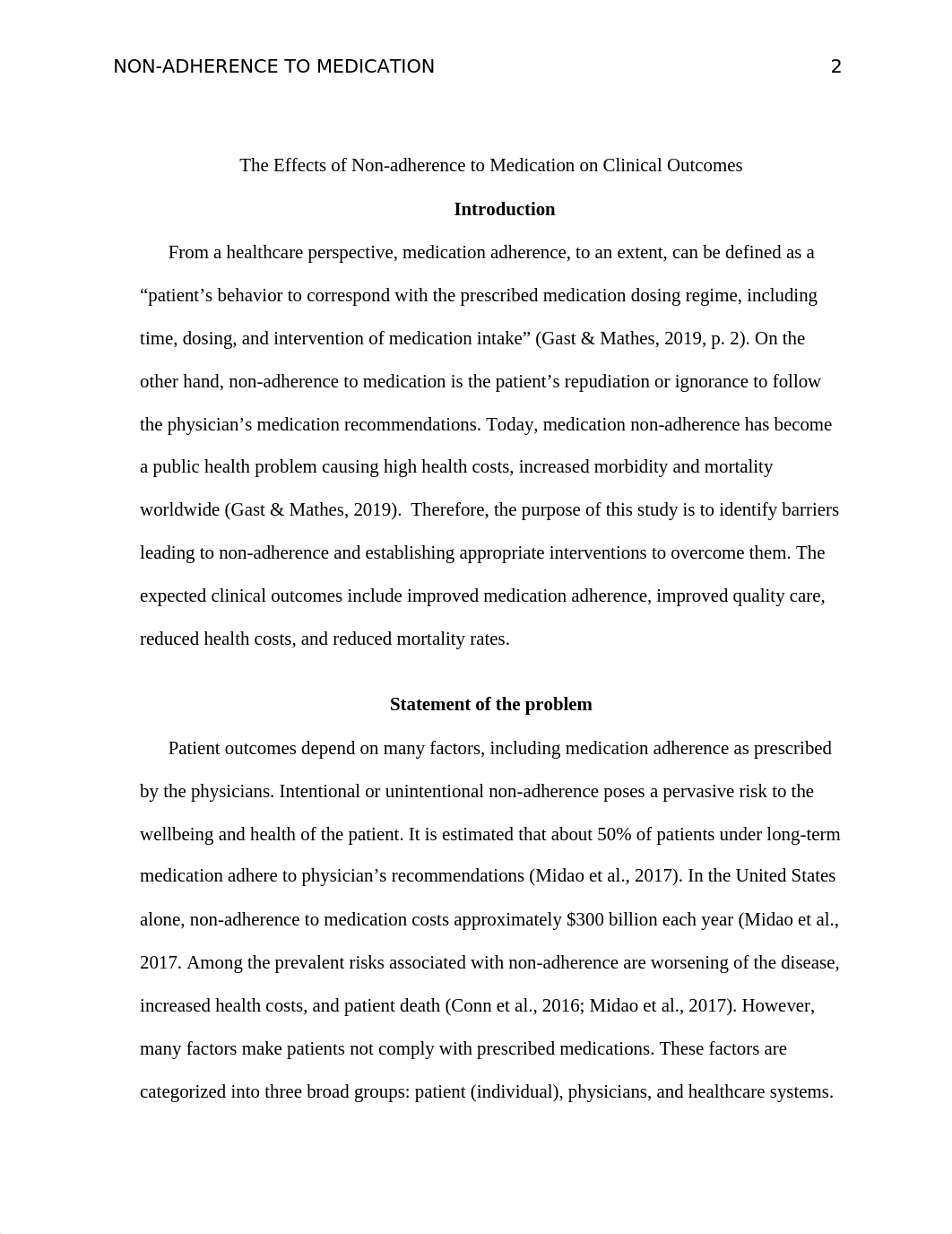 The Effects of Non-adherence to Medication on Clinical Outcomes.docx_ds8yphovrib_page2