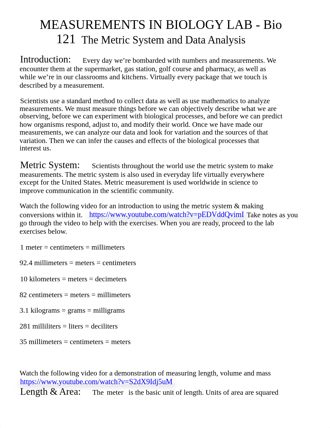 Measurements in Biology Lab - Bio121.docx_ds9bvzkso61_page1