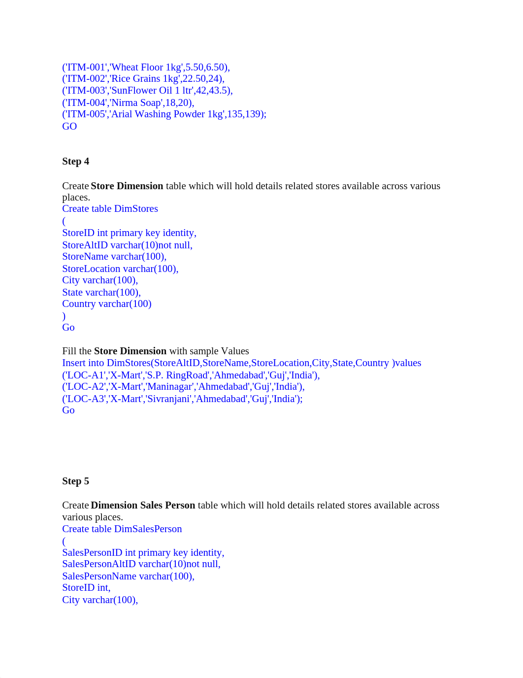 Lab - 1 Creating a sample Data Warehouse with scripts.docx_ds9dhy5i13w_page4