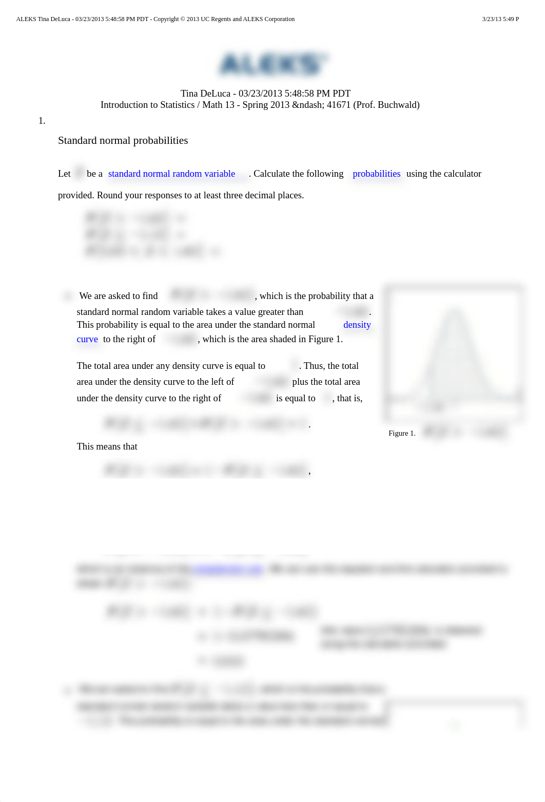 standard normal prob1_ds9dw1knpvt_page1