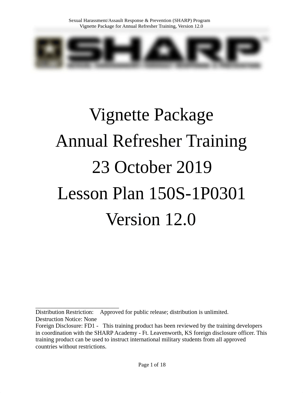 SHARP-Annual-Training-Vignette-Instructor-Pack-(V12-0).pdf_ds9fus5et4l_page1