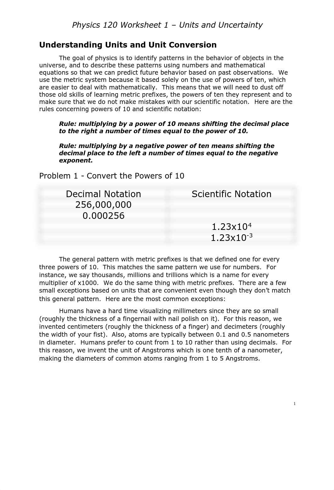 PHYS120 WS1 - Units and Motion-1.2 (1).pdf_ds9llwojf6r_page1