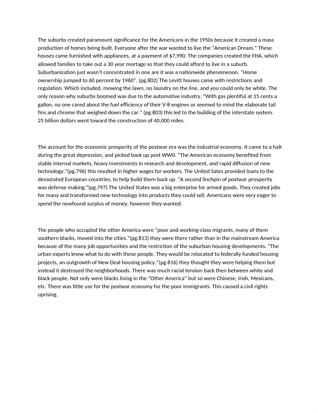 The suburbs created paramount significance for the Americans in the 1950s because it created a mass_dsa1q96vu0x_page1