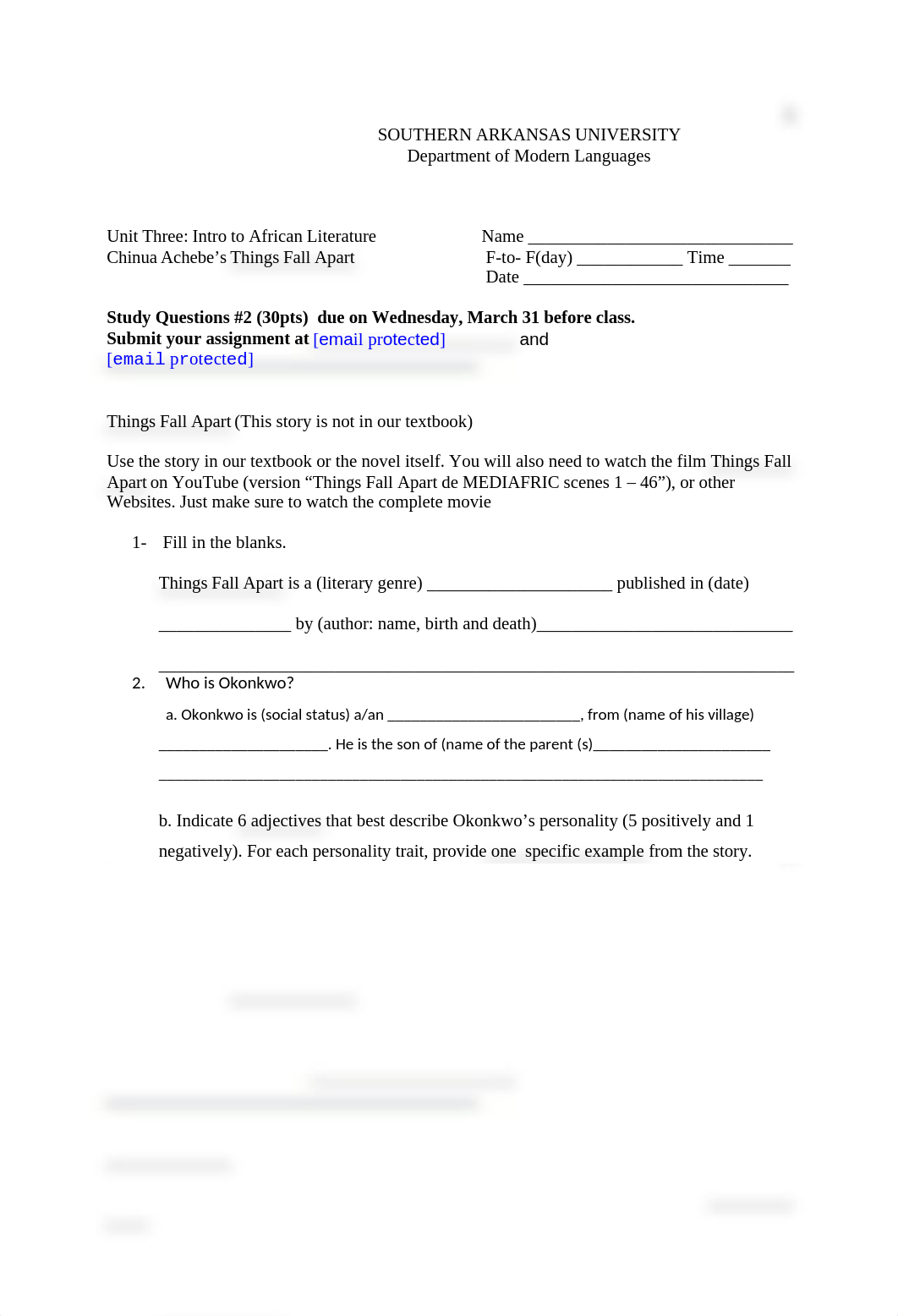 Study Questions 2 on Things fall Apart Fall 2020.doc_dsa63quw5bg_page1