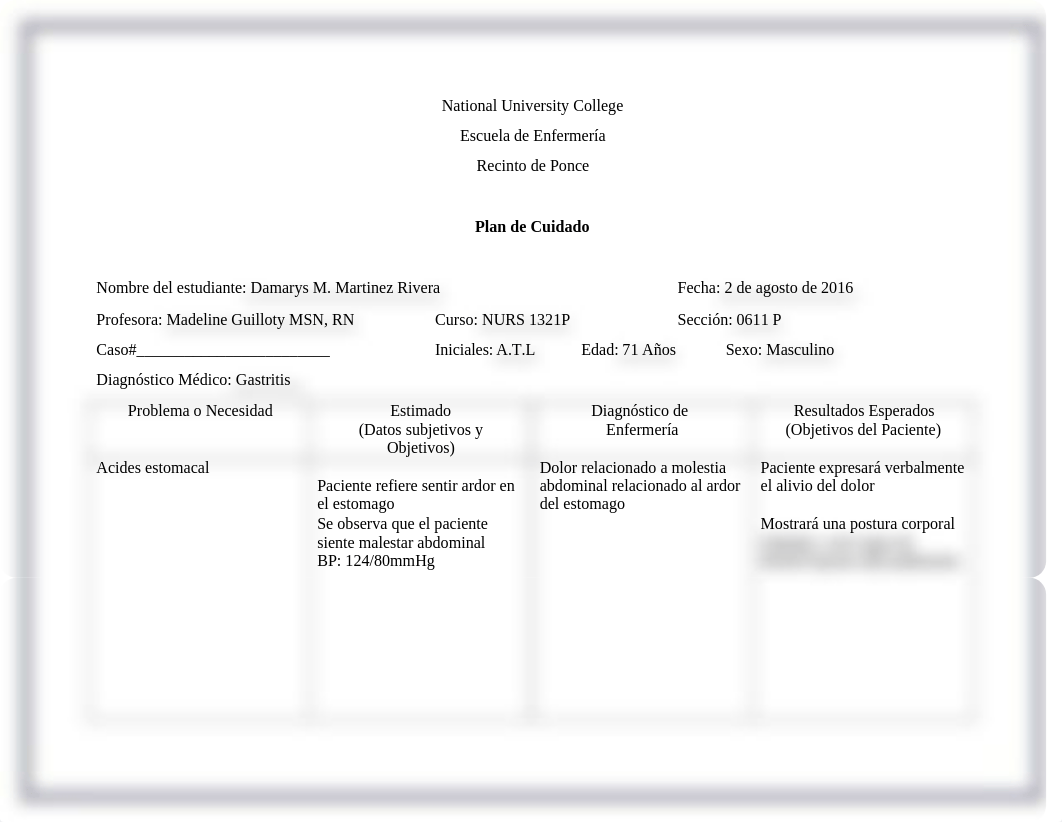 Plan de cuidado Gastritis del paciente de veterano.docx_dsad8jg1530_page1