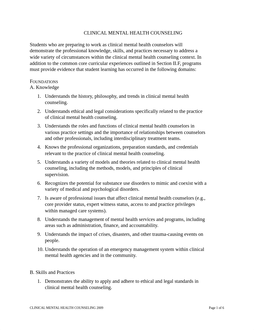 CLINICAL MENTAL HEALTH COUNSELING 2009_dsaid4kdnke_page1