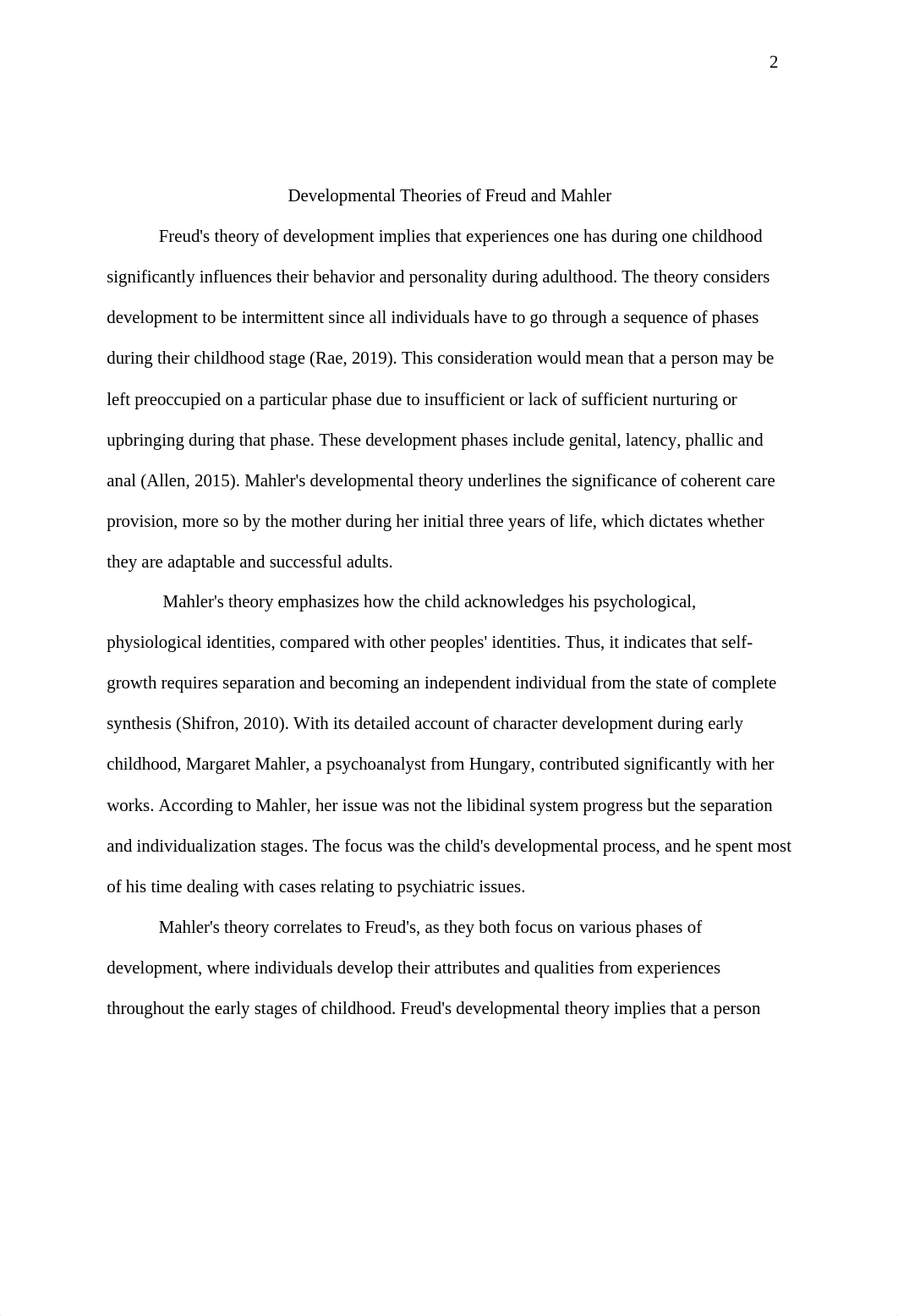 Developmental Theories of Freud and Mahler.docx_dsalws41nyh_page2