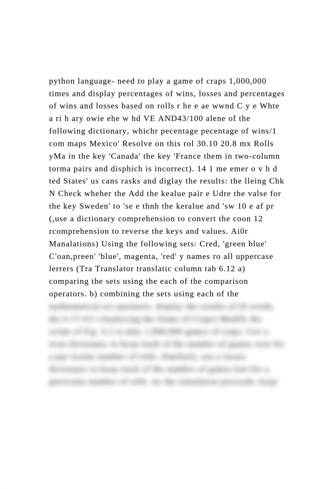 python language- need to play a game of craps 1,000,000 times an.docx_dsan20l0xhb_page2