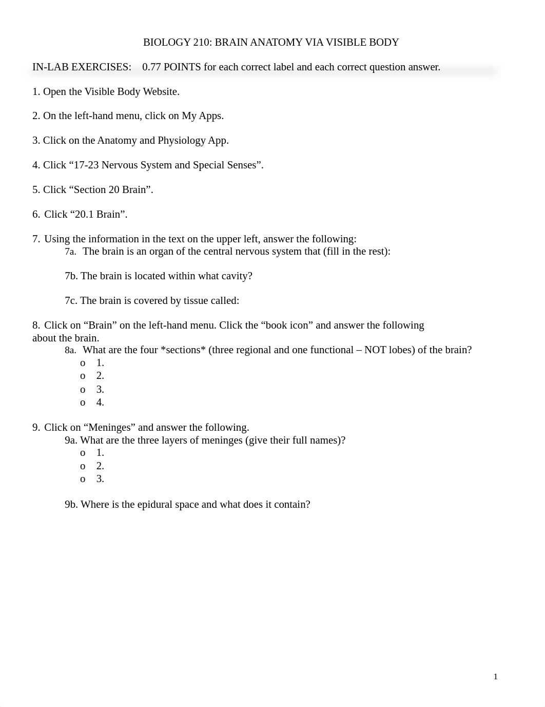 BIO 210 Lab 8 Part 1 Anatomy of the Brain SP2021 (3).docx_dsaz7rppywp_page1