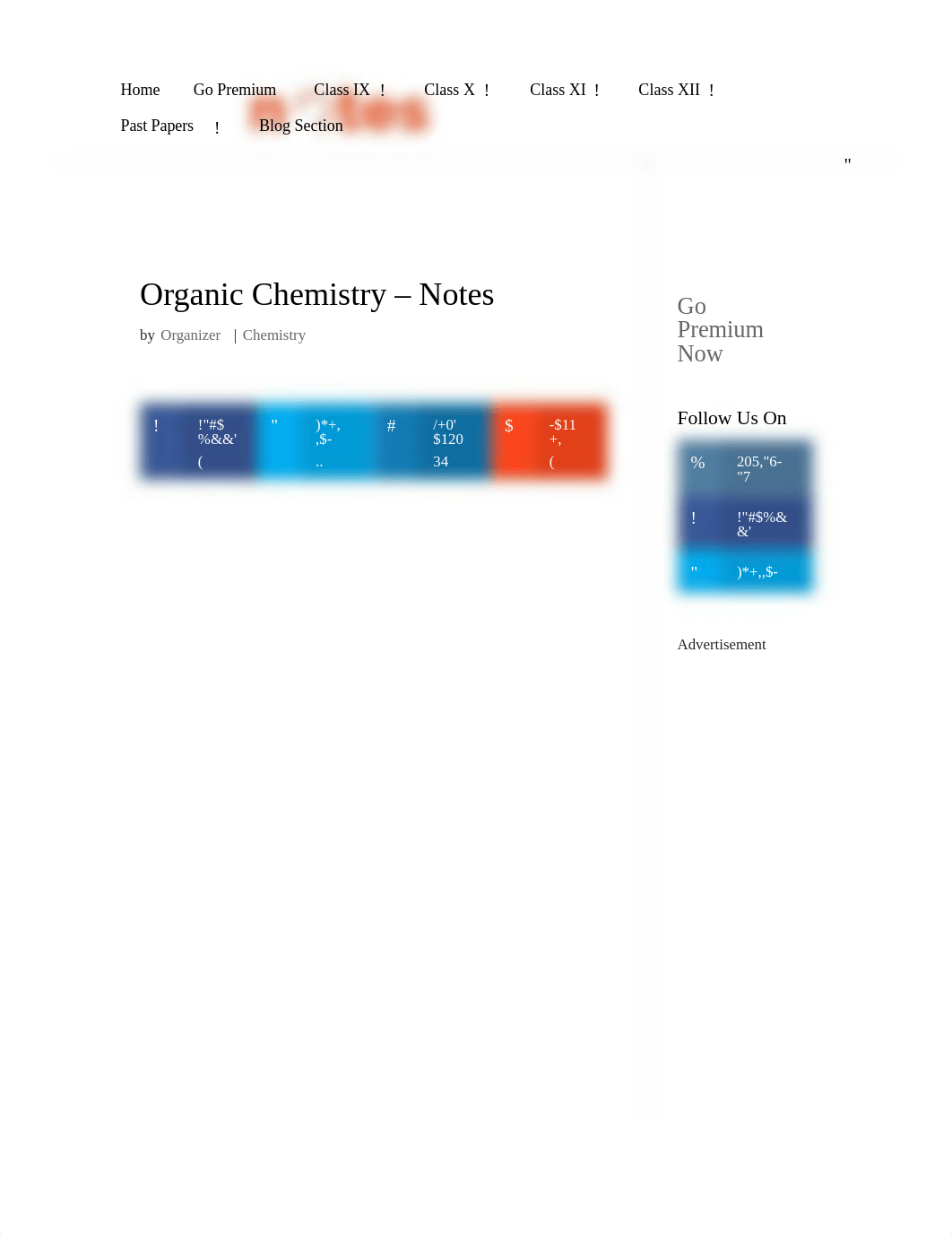 Organic Chemistry - Notes - Class 10 Chemistry Notes - ClassNotes.pdf_dsb00ucekv0_page1