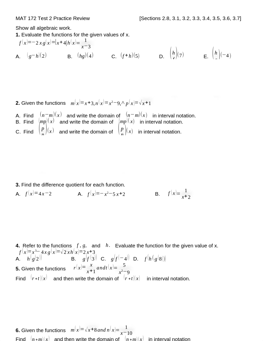 MAT 172 Test 2 Practice Review.docx_dsb4h4klmec_page1