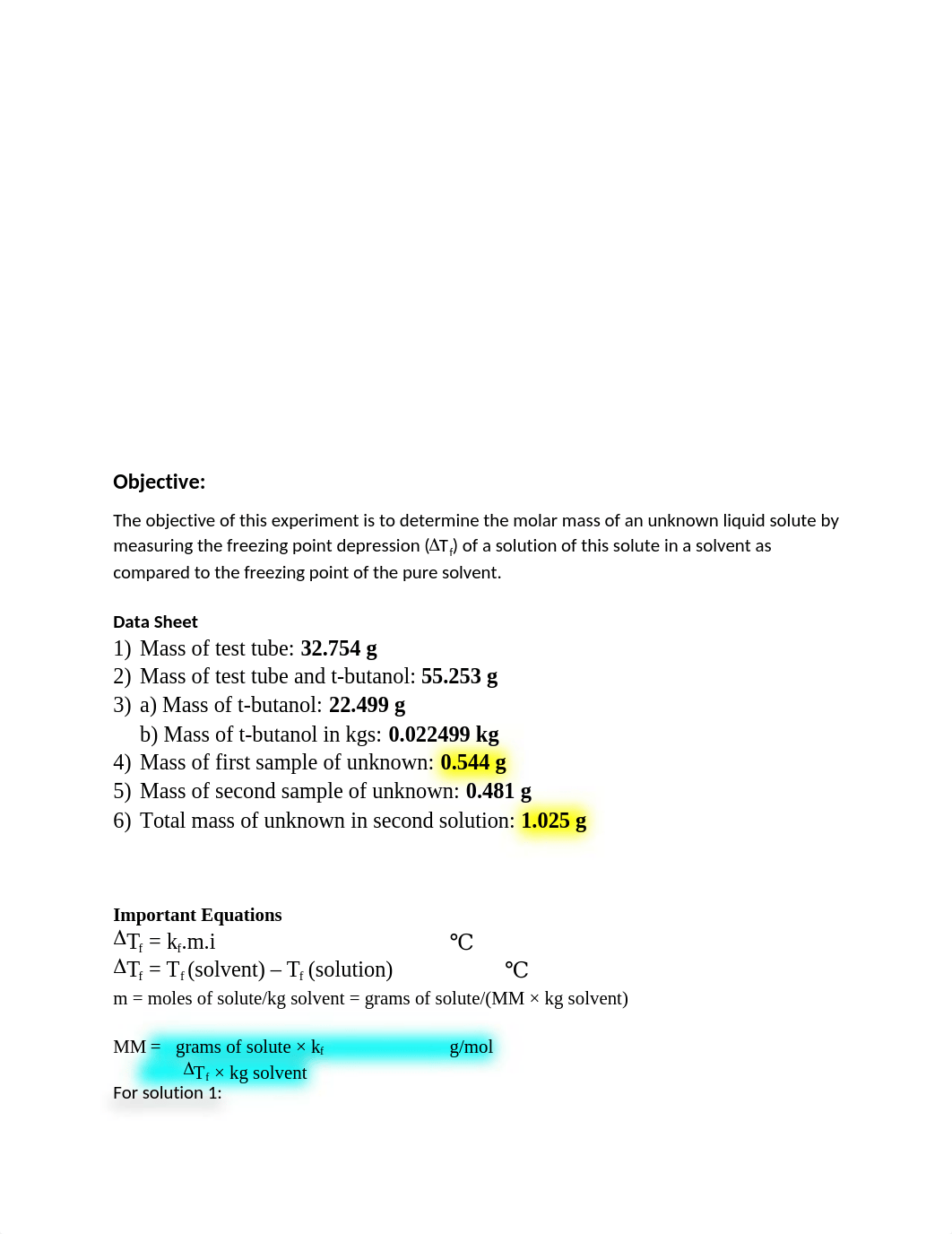 Experiment 5 Freezing Point Depression Lab Report (1).docx_dsb912v1pu4_page2