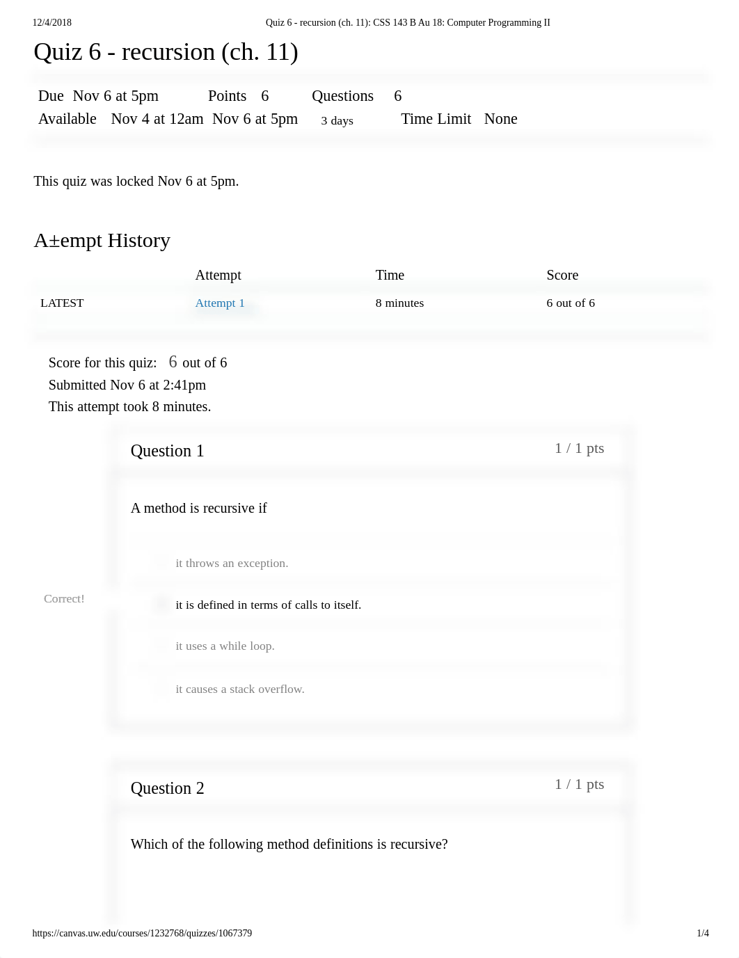 Quiz 6 - recursion (ch. 11).pdf_dsb91tvpgio_page1