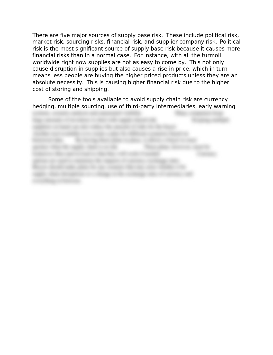 There are five major sources of supply base risk.docx_dsbe0uu2duu_page1