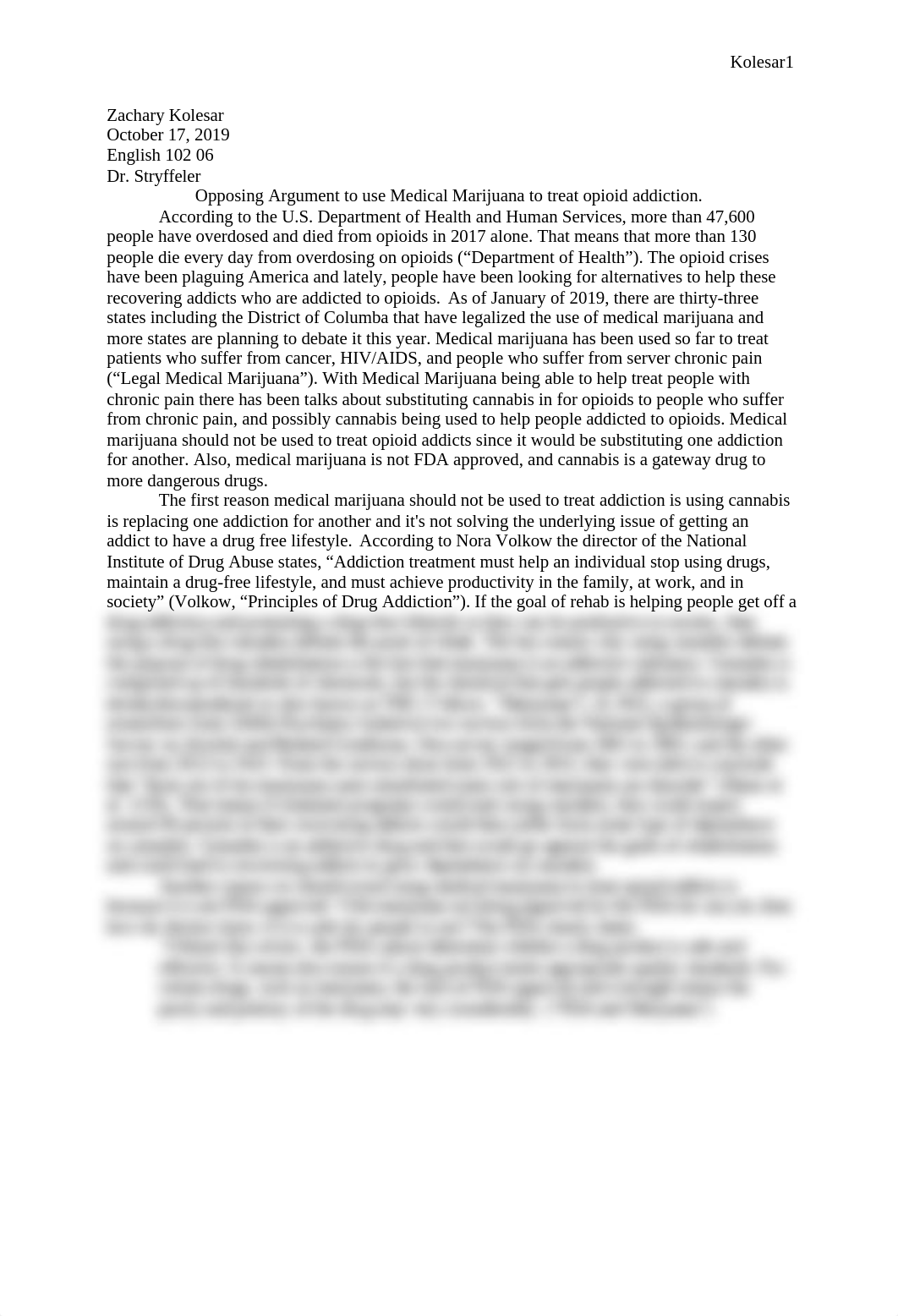 Opposing Argument Paper to using medical marijuana.docx_dsbywtdyns2_page1