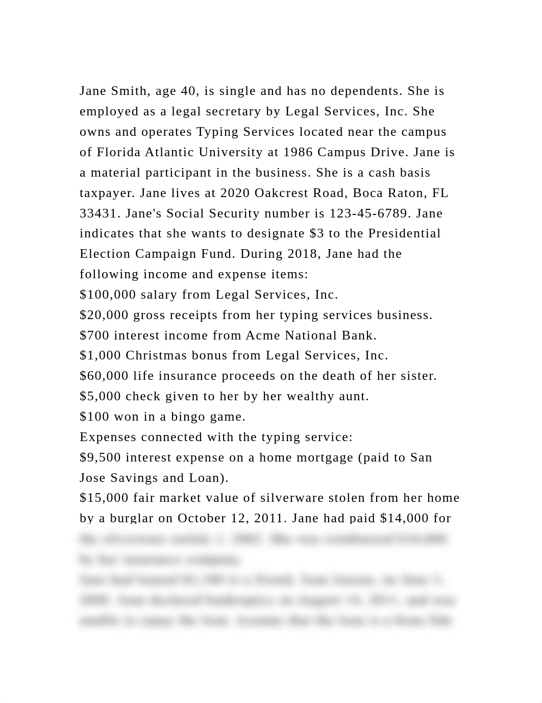 Jane Smith, age 40, is single and has no dependents. She is employed.docx_dscajyuf7ej_page2