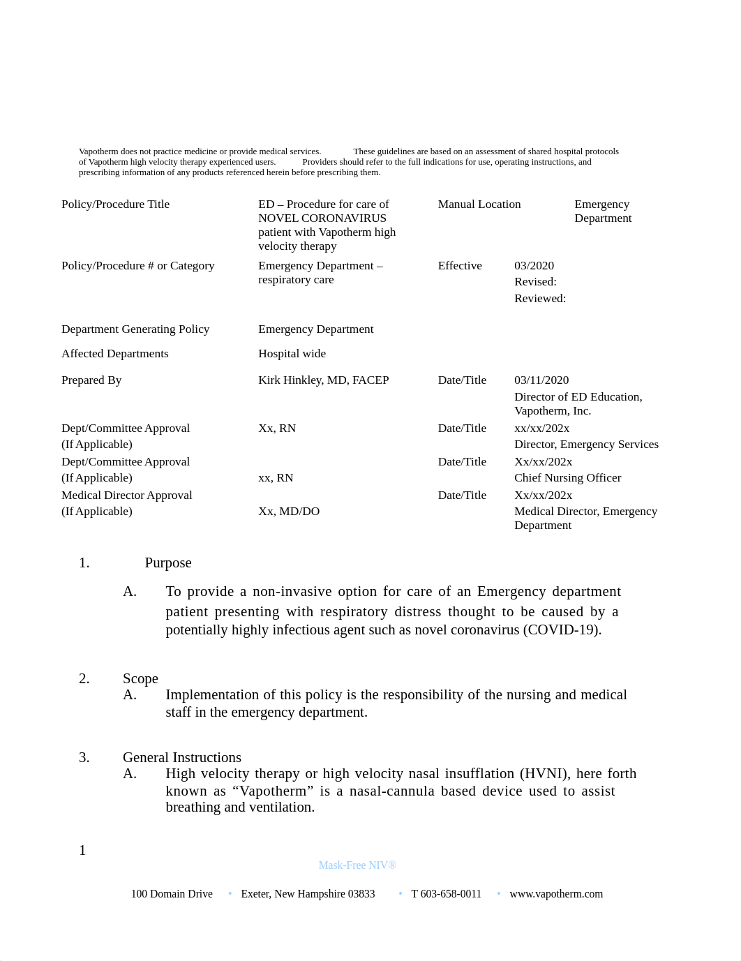 Sample Vapotherm COVID-19 Protocol.docx_dsced92wjwk_page1