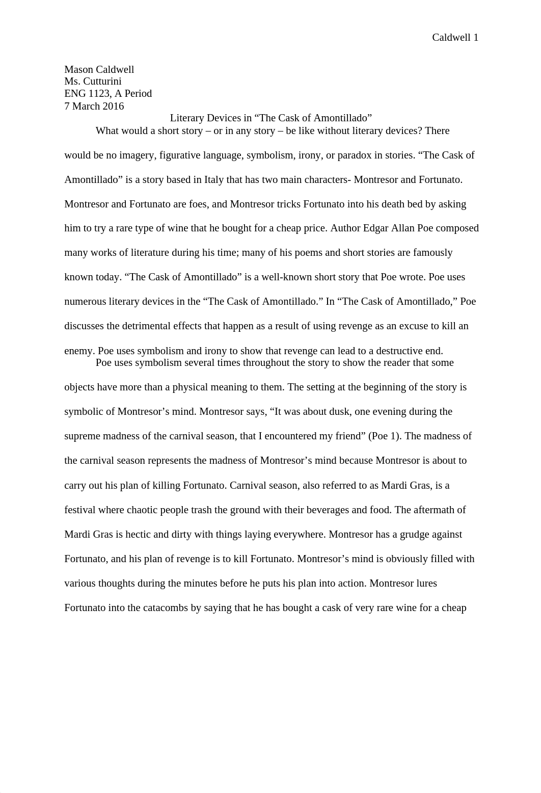 Comp II Cask of Amontillado Essay Final Draft_dscfgd7ejej_page1