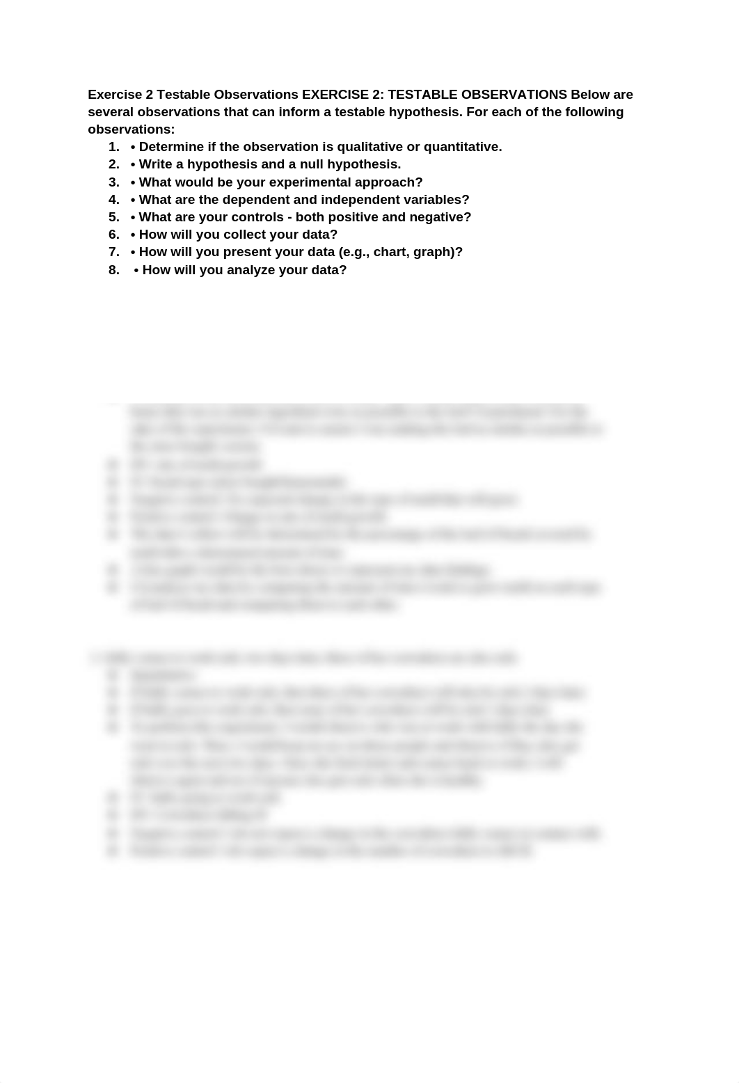 Exercise 2 Testable Observations EXERCISE 2: TESTABLE OBSERVATIONS Below are several observations th_dscnd5gevgo_page1