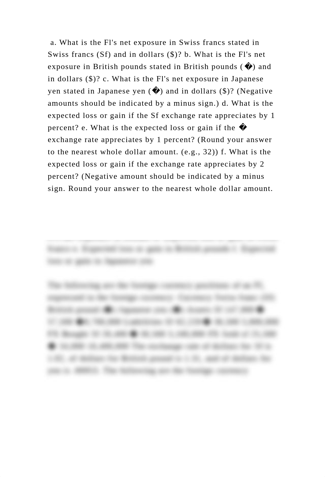 a. What is the Fls net exposure in Swiss francs stated in Swiss fran.docx_dscv37nji1o_page2