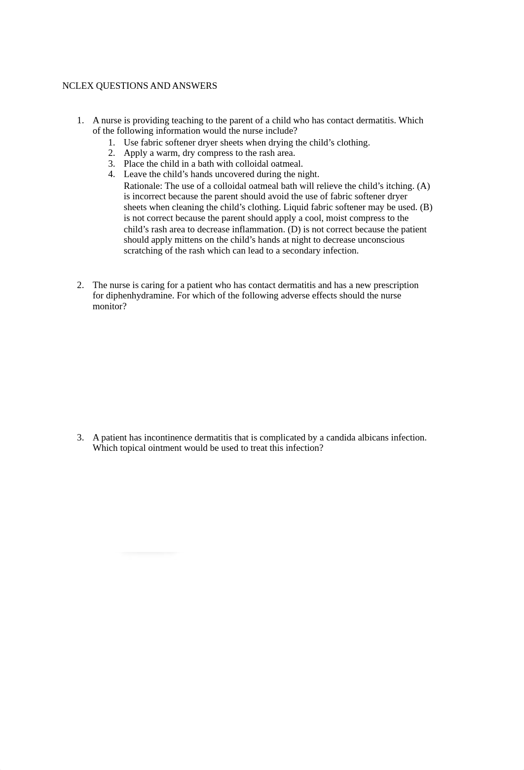 tissue integrity nclex review questions.docx_dse2twsk1ha_page1