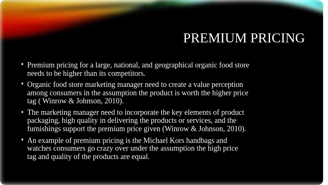 Unit VI Organic Food Chain Pricing Strategy Powerpoint P.Smith.pptx_dse5j9n7wsw_page3