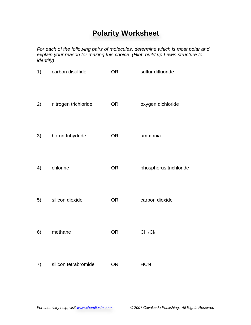 molecular polarity exercise and answers.doc_dsei5a87mzn_page1