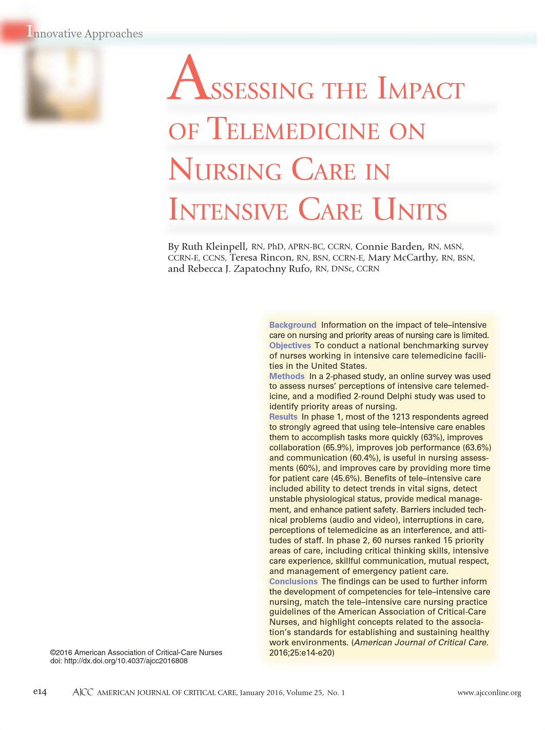 Assessing the Impact of Telemedicine on Nursing Care in Intensive Care Units (ICUs)-1.pdf_dset41fyfhr_page1