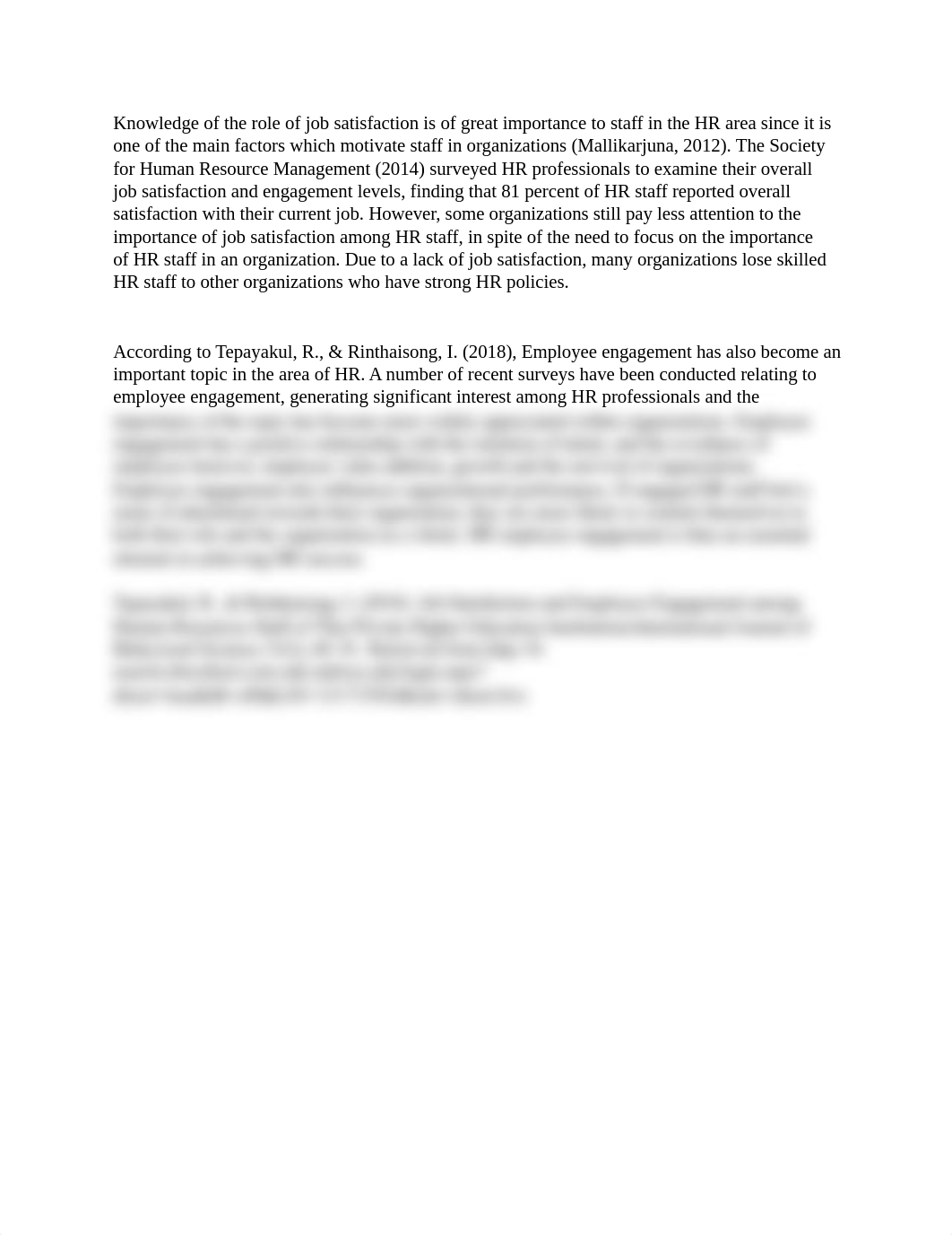 Knowledge of the role of job satisfaction is of great importance to staff in the HR area since it is_dsf535qmdqg_page1