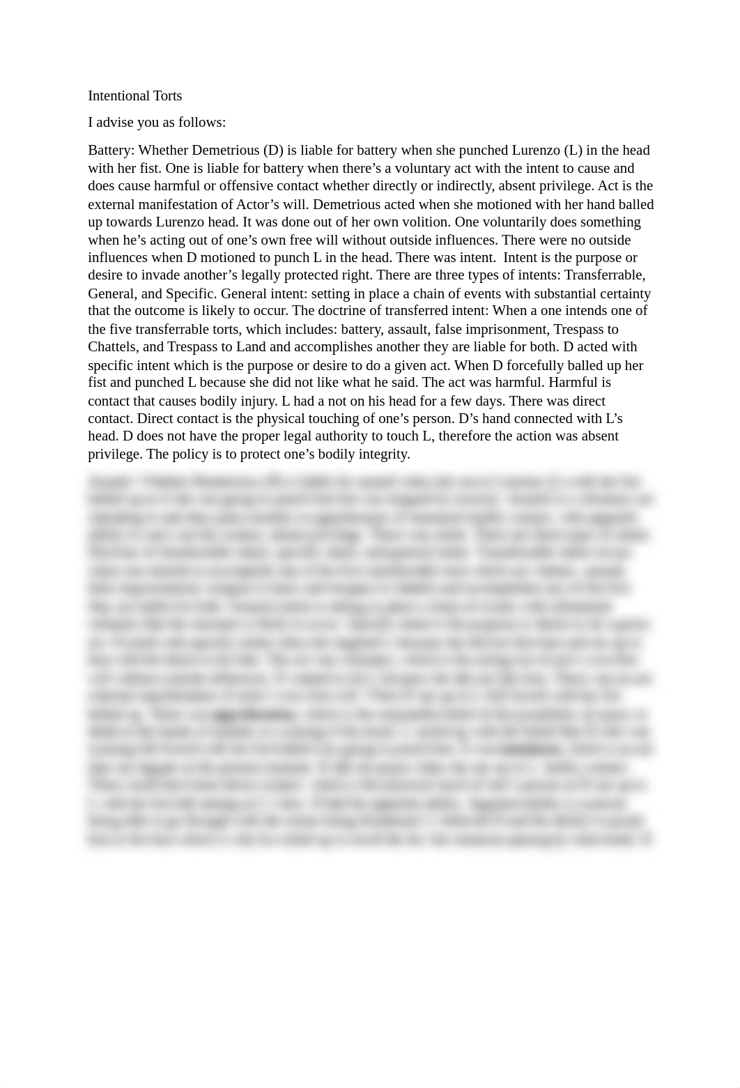 Torts Essays.docx_dsf6uicka89_page1