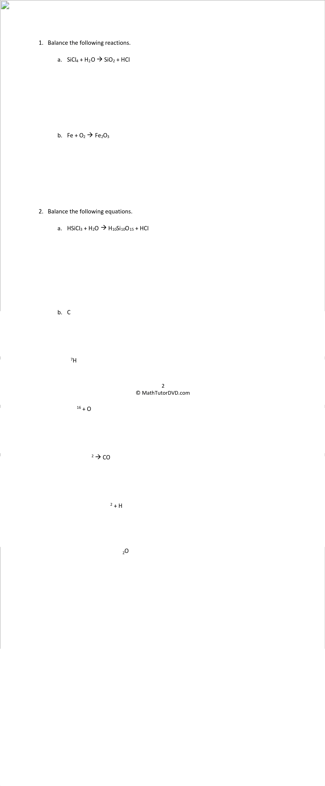 Writing and Balancing Chemical Reactions Part 2.pdf_dsf99czqqx5_page2