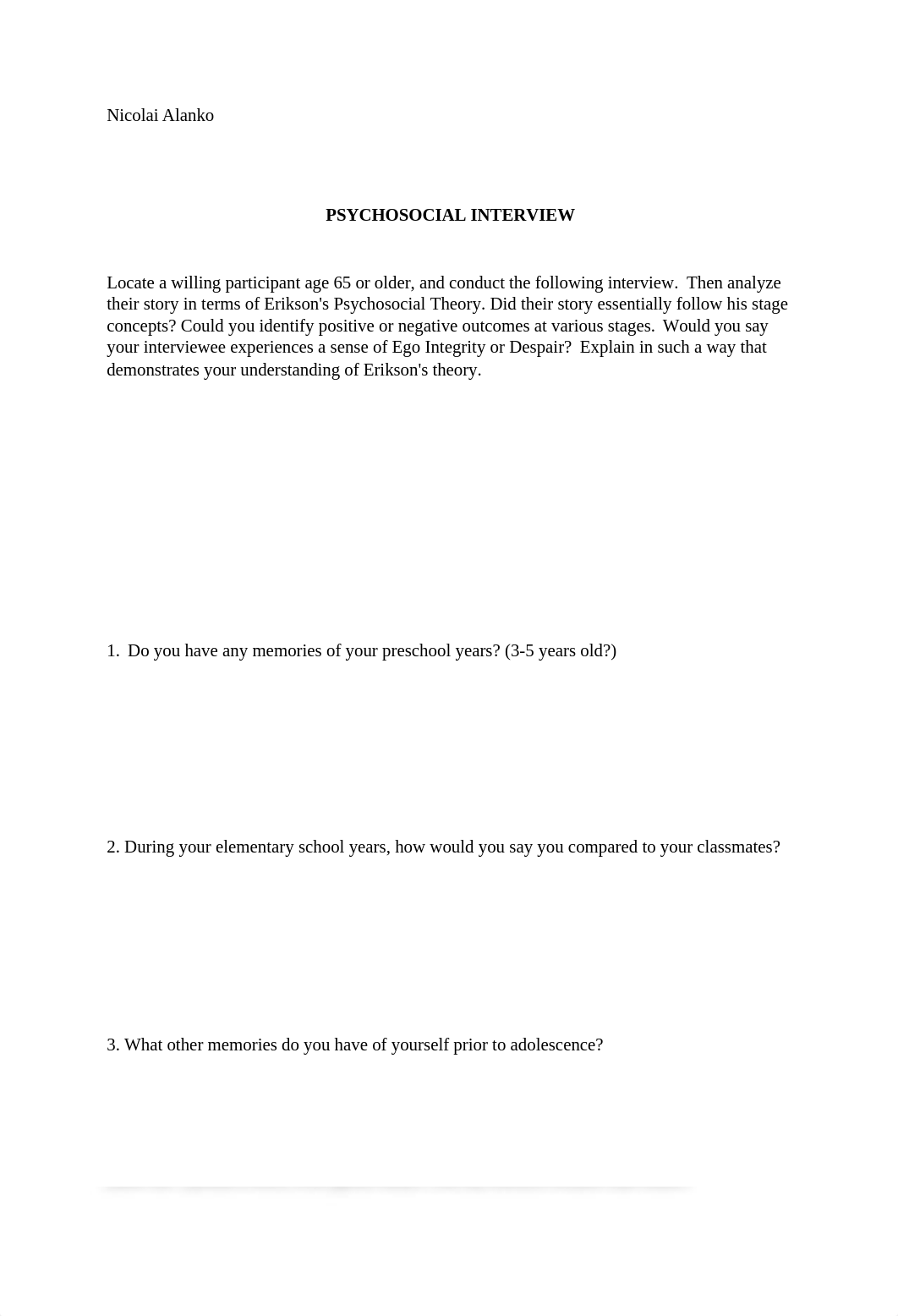 Erikson's Psychosocial Interview Assignment_dsf9diwh0f5_page1