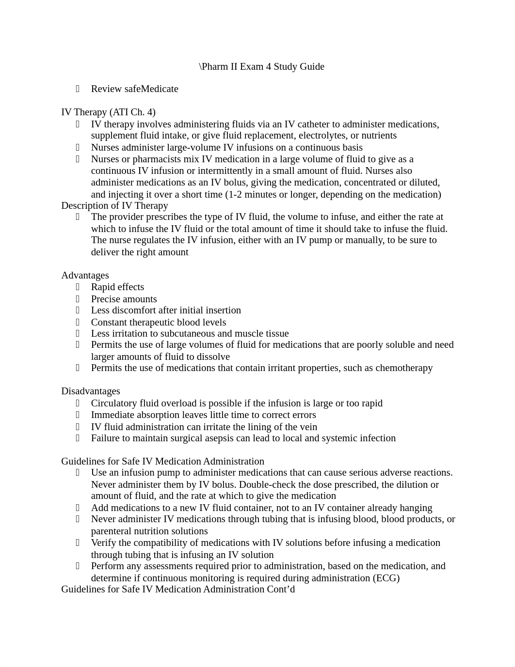 Pharm II Exam 4 Study Guide.docx_dsf9ude9uwp_page1