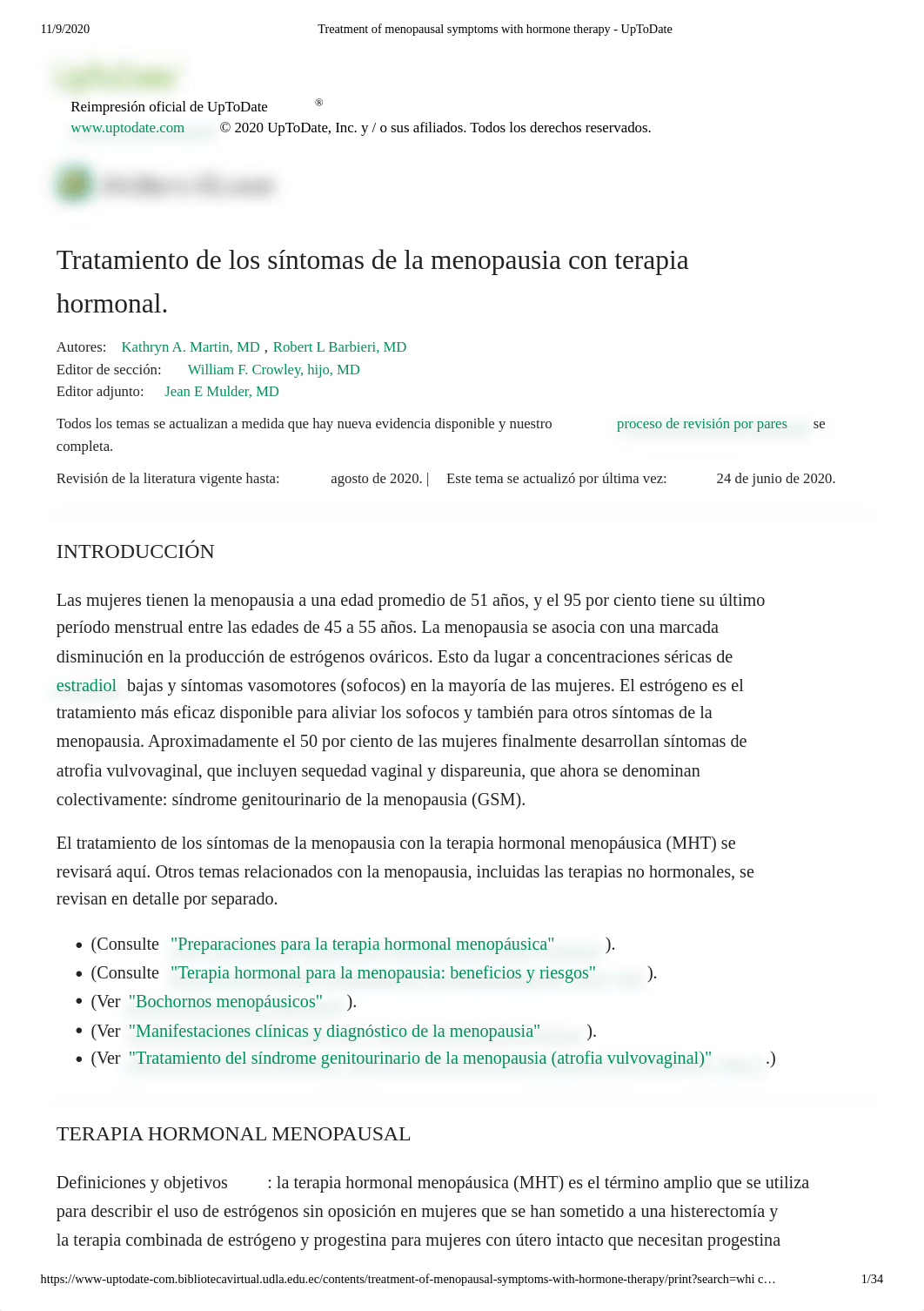 Treatment of menopausal symptoms with hormone therapy - UpToDate.pdf_dsfb1o1ag5d_page1