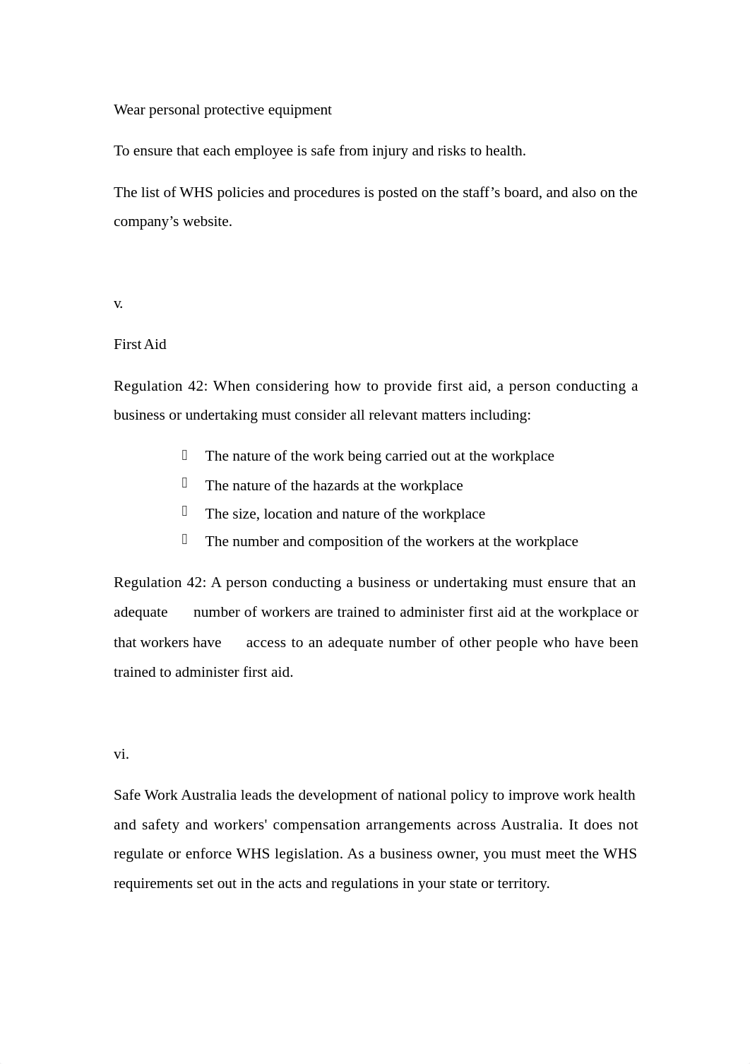 BSBWHS401 Implement and monitor WHS policies task 2.docx_dsfi62kkz80_page2