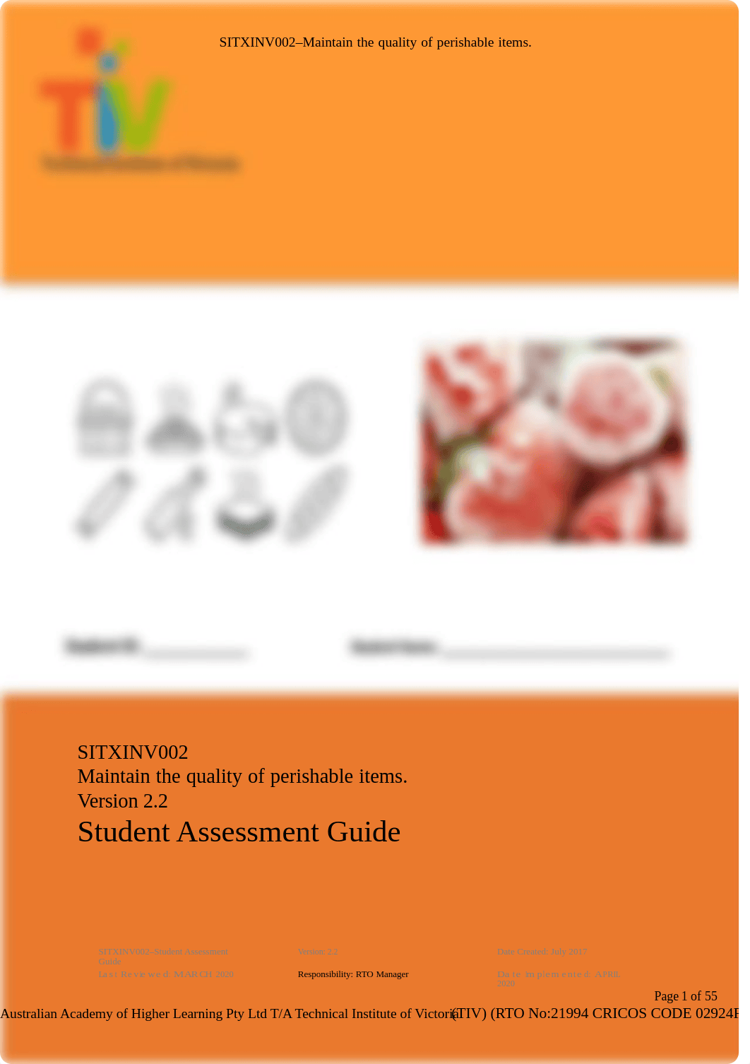 Sarita__SITXINV002_Maintain_the_quality_of__perishable_items_Student_guide.docx.pdf.docx_dsfk3zi2spd_page1