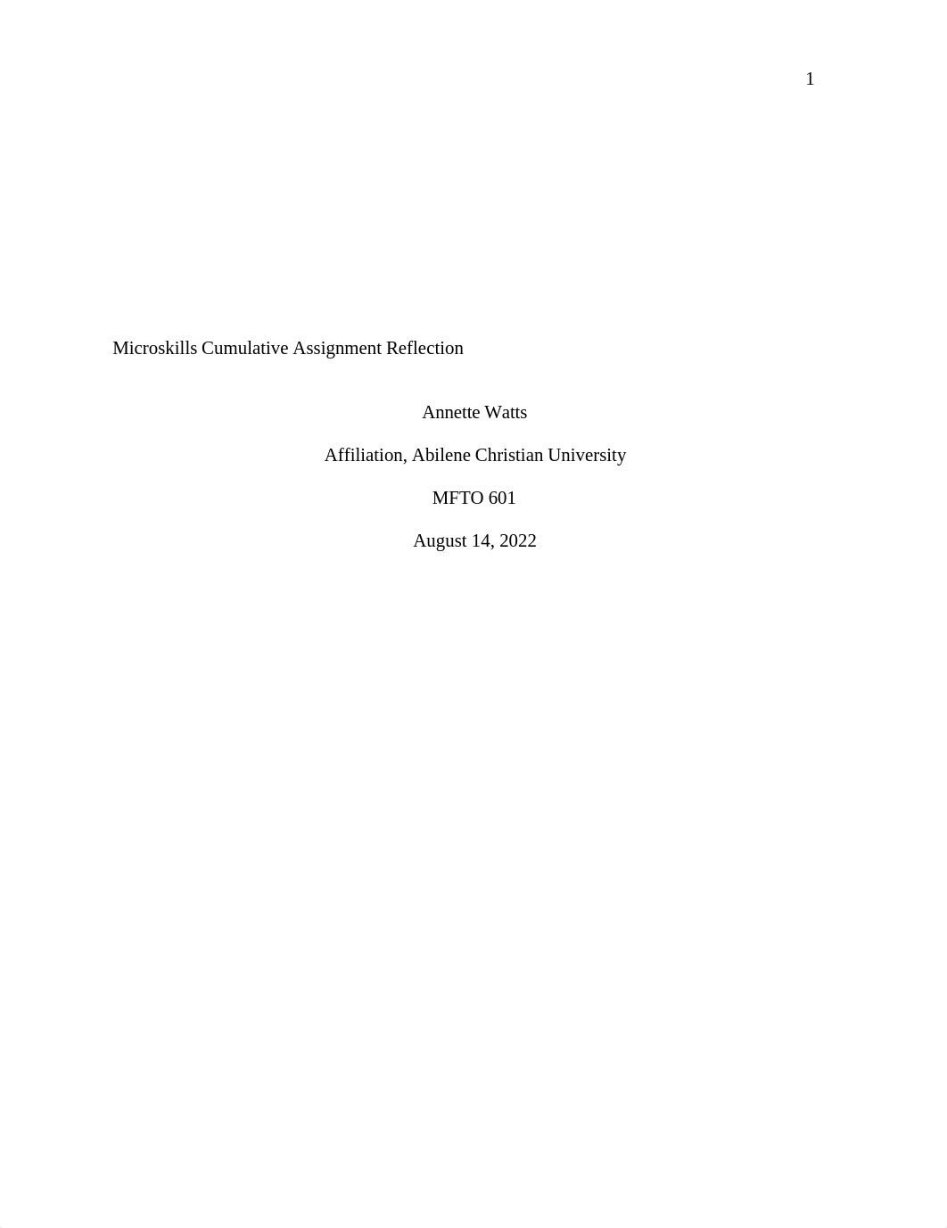 Microskills Cumulative Assignment Reflection .docx_dsfva8iv7qd_page1